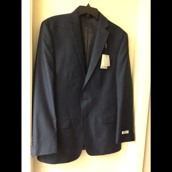 Calvin Klein Men’s Jacket/Blazer-Blue NWT 40R